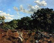 Frederic Bazille Landscape at Chailly oil on canvas